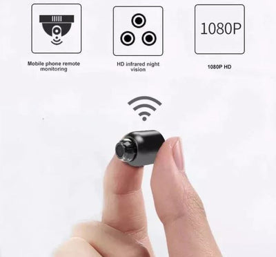 كاميرا أمان مدمجة بتقنية WiFi من إيثر غارد — رؤية ليلية بدقة 1080P وصوت واضح