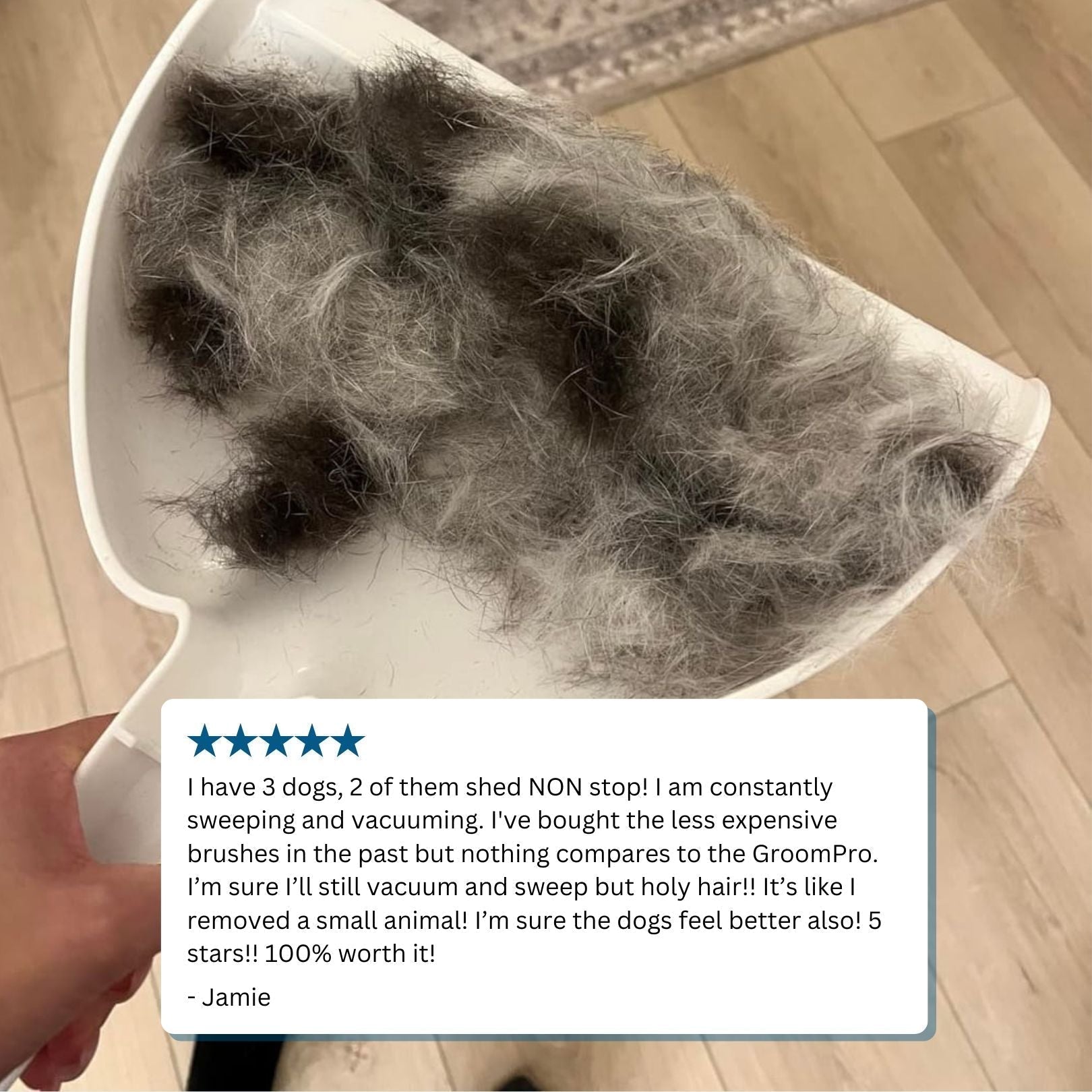 Undercoat Deshedding Brush for Dogs and Cats – Efficient Fur Removal Tool