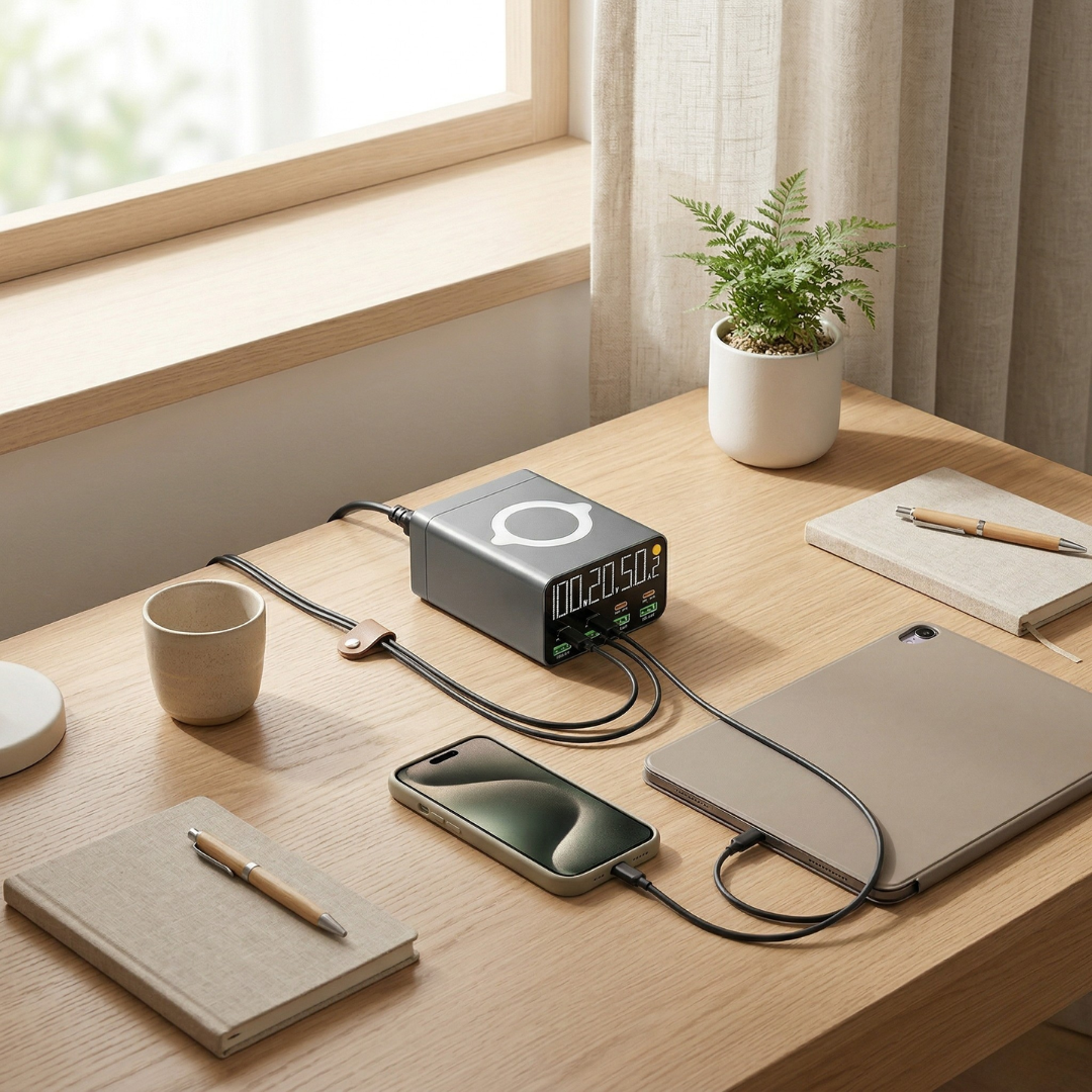 Multi-Port USB Charging Station — Power Delivery & Quick Charge 3.0