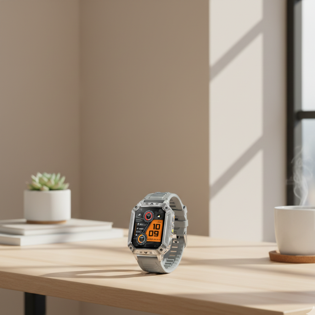 Voděodolné fitness chytré hodinky — AMOLED displej, nepřetržité sledování aktivity