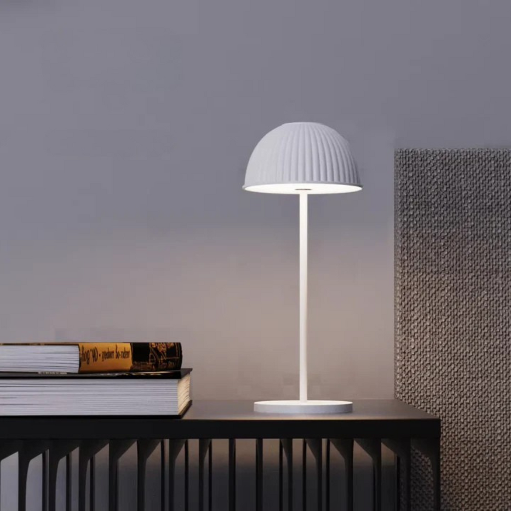 Nytera Mushroom LED Table Lamp With Soft Warm Glow For Living Rooms