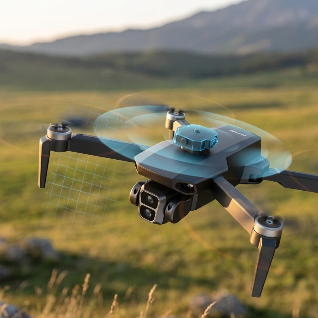 Vakautettu GPS-drone — 4K-kamera, integroitu esteiden väistöjärjestelmä, tarkka navigointi