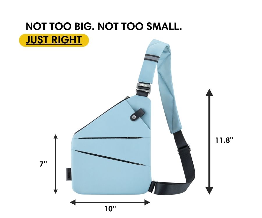 Anti-Theft Travel Bag — Concealed Zipper Design & Secure Front Pockets