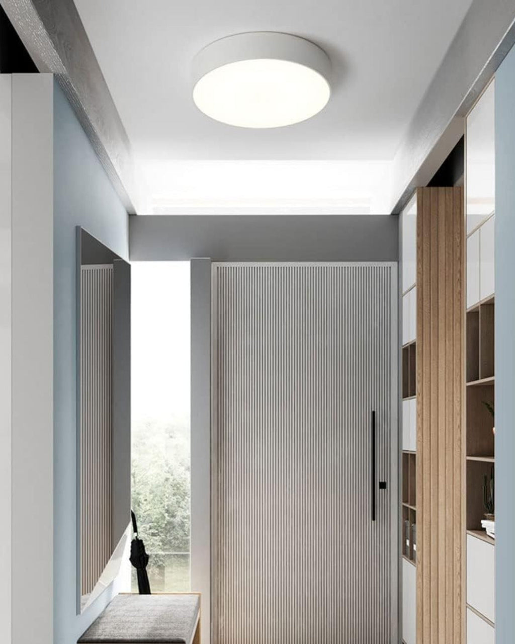 SolaraLume Minimal Modern Ceiling Light With Warm Ambient Glow