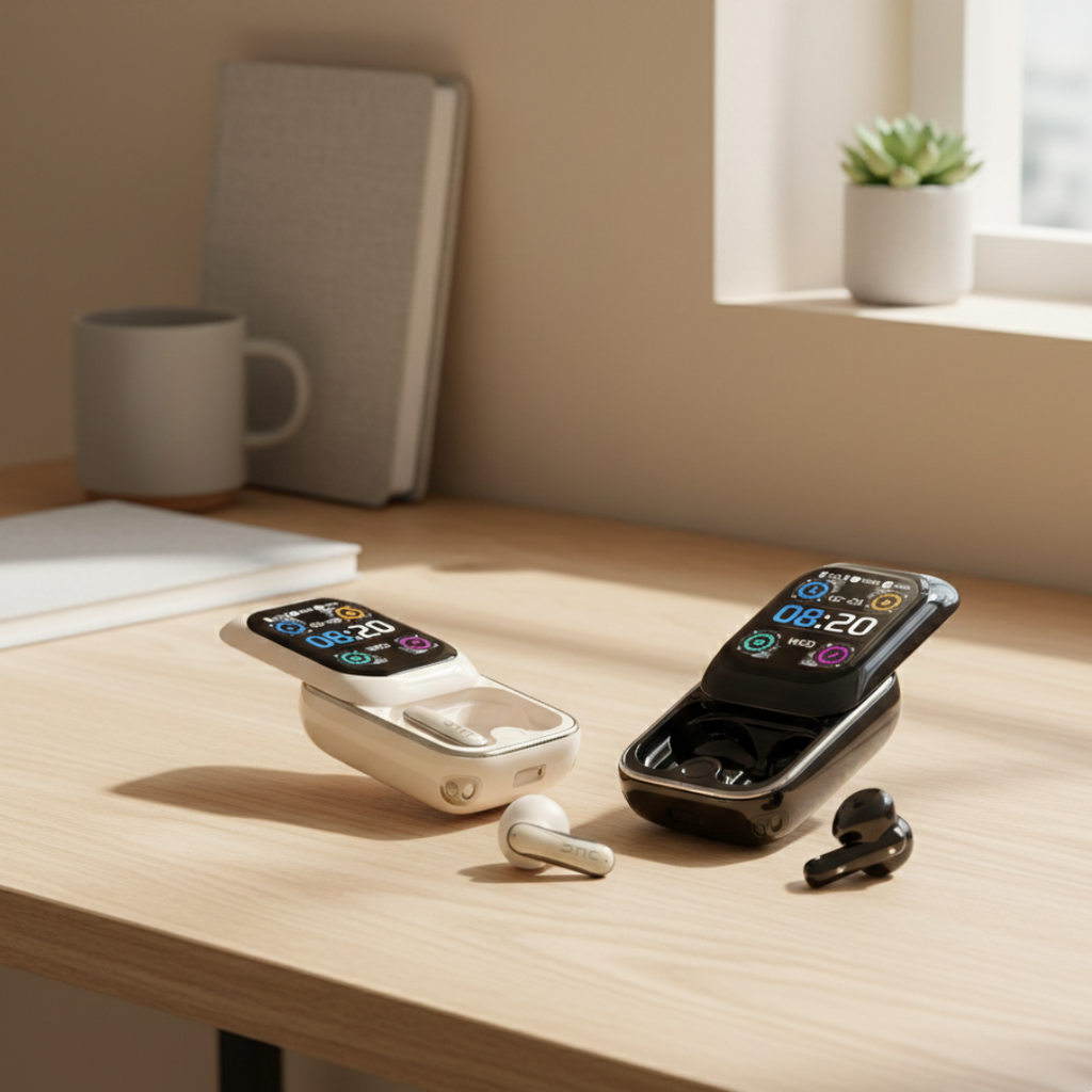سماعات أذن لاسلكية بتقنية Bluetooth من HTC NE48 — تشغيل غامر وجودة مكالمات واضحة