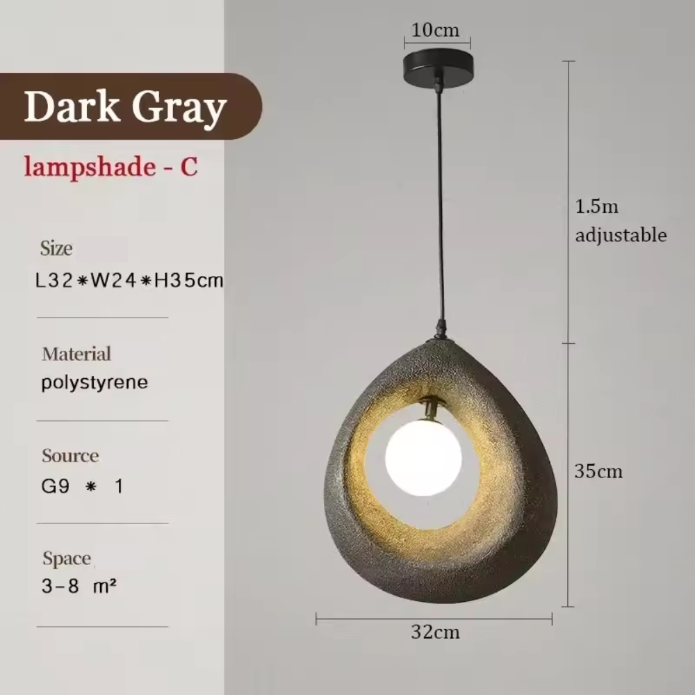 Arata Minimalist Pendant Light With Wabi Sabi Style For Homes