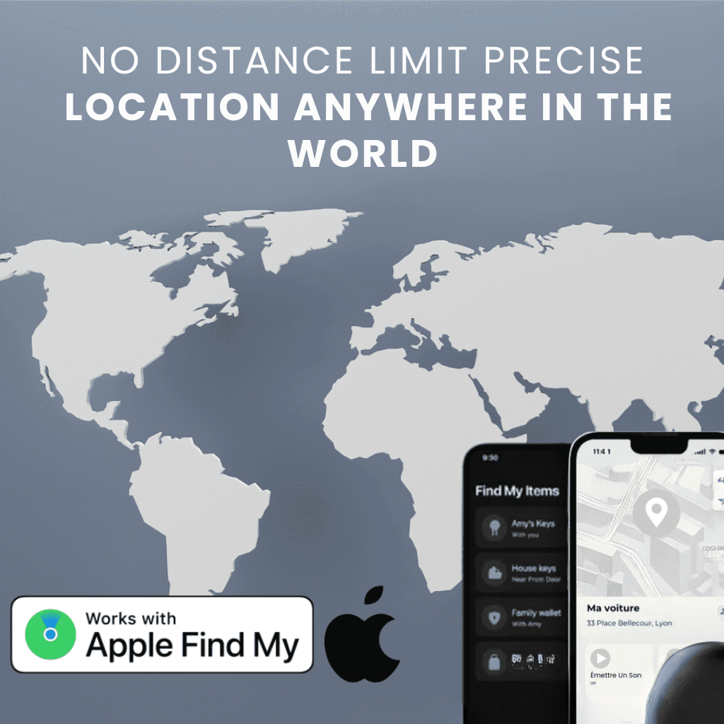 TrackSure GPS-tracker i realtid — kompatibel med Android og iOS, uden abonnement