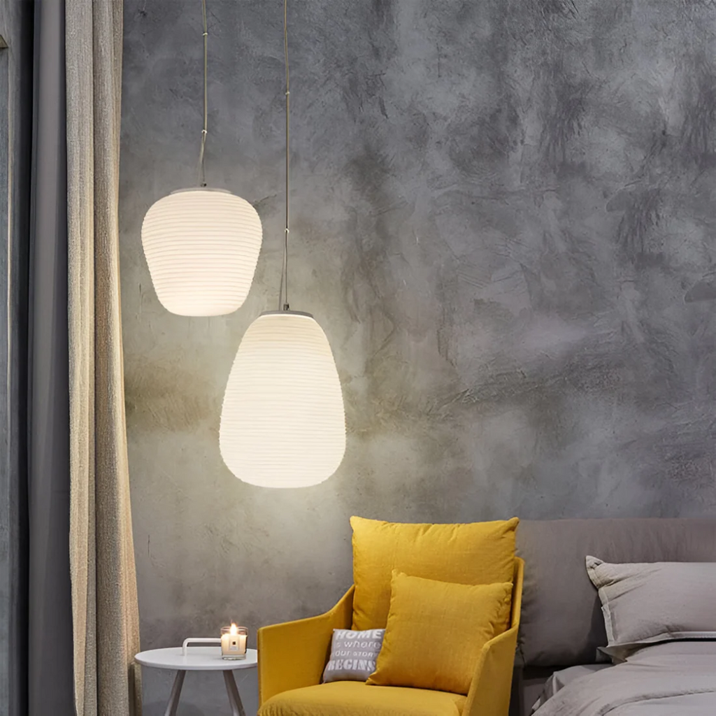 Asteri Opal Nordic Glas Pendelleuchte für Esszimmer-Ambiente