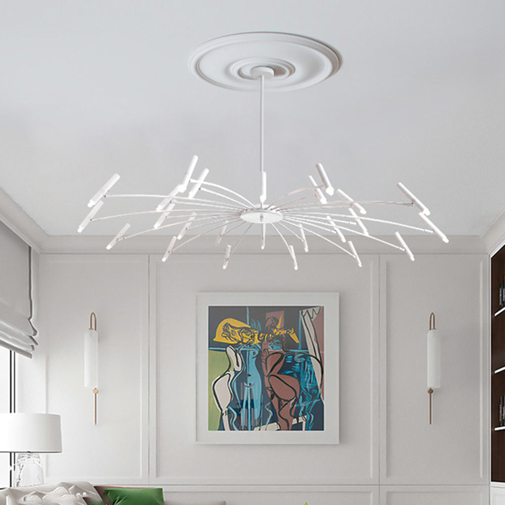 EvetteLuxe modern LED-taklampa — finish i guld och svart