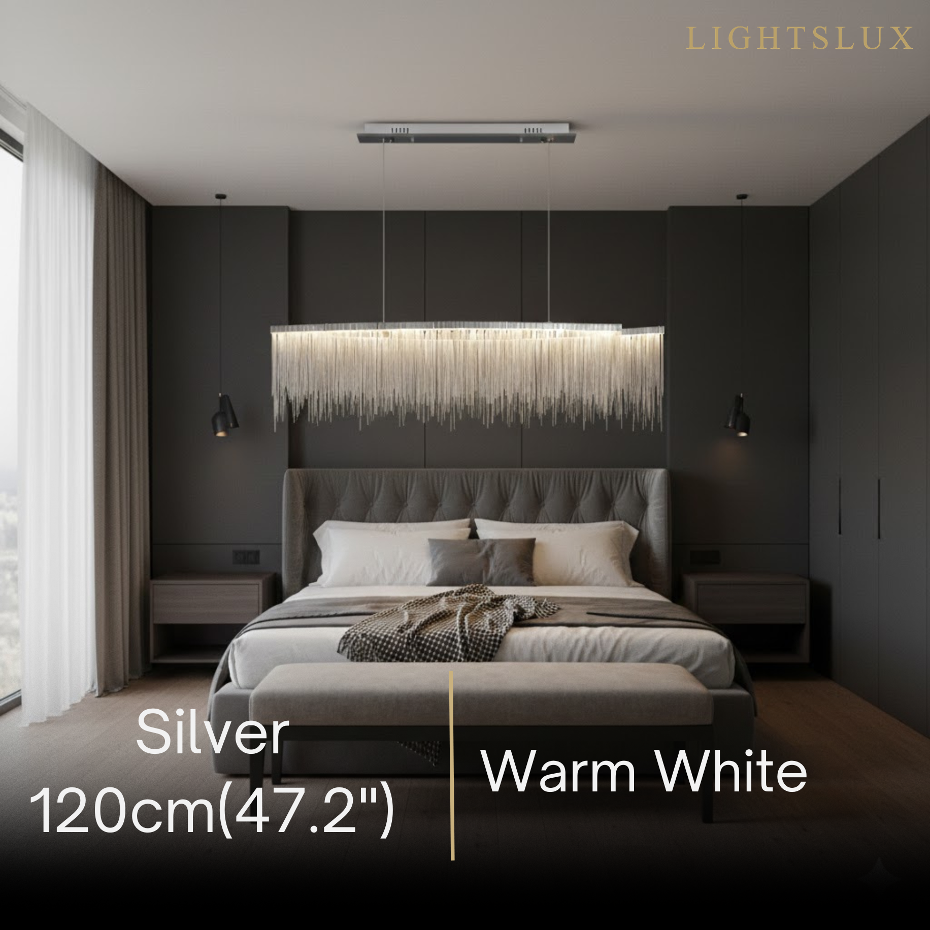 Royal Gouden of Chromen Hanglamp – Luxe Kwast Metaalarmatuur voor Eetkamer - Flindria