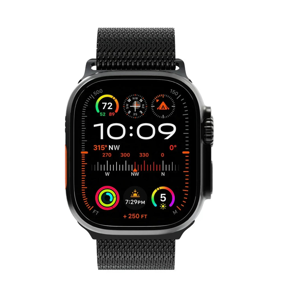 Milanese-rem i titanium til Apple Watch