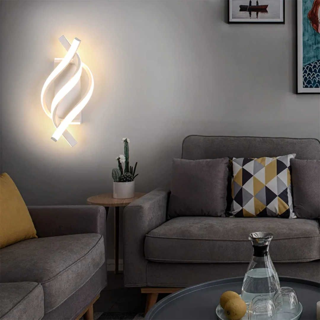LumaAero Contemporary Aluminum Wall Light For Living Rooms
