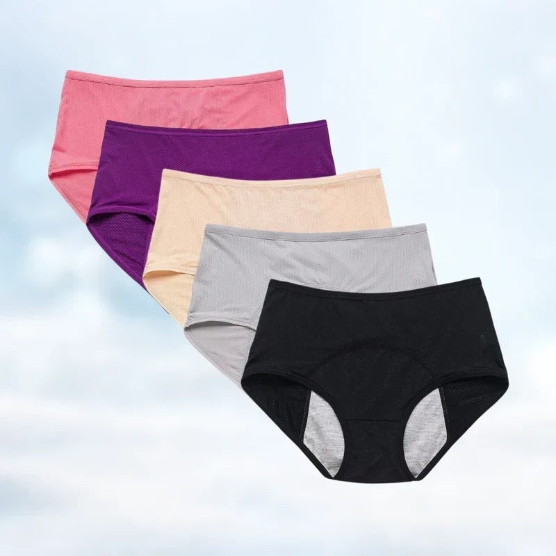 Ropa interior antifugas WorryFree® — 3+2 GRATIS, comodidad transpirable