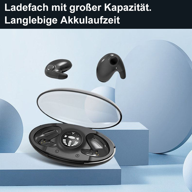 IPX5 Waterproof Wireless Earbuds — Lightweight Ergonomic Design, Low-Profile Sleep Comfort