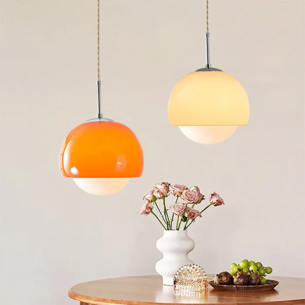NovaLume Pendant Light With Glass Globe For Dining Table In Bauhaus Style
