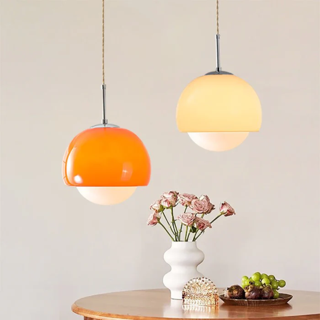 NovaLume Pendant Light With Glass Globe For Dining Table In Bauhaus Style