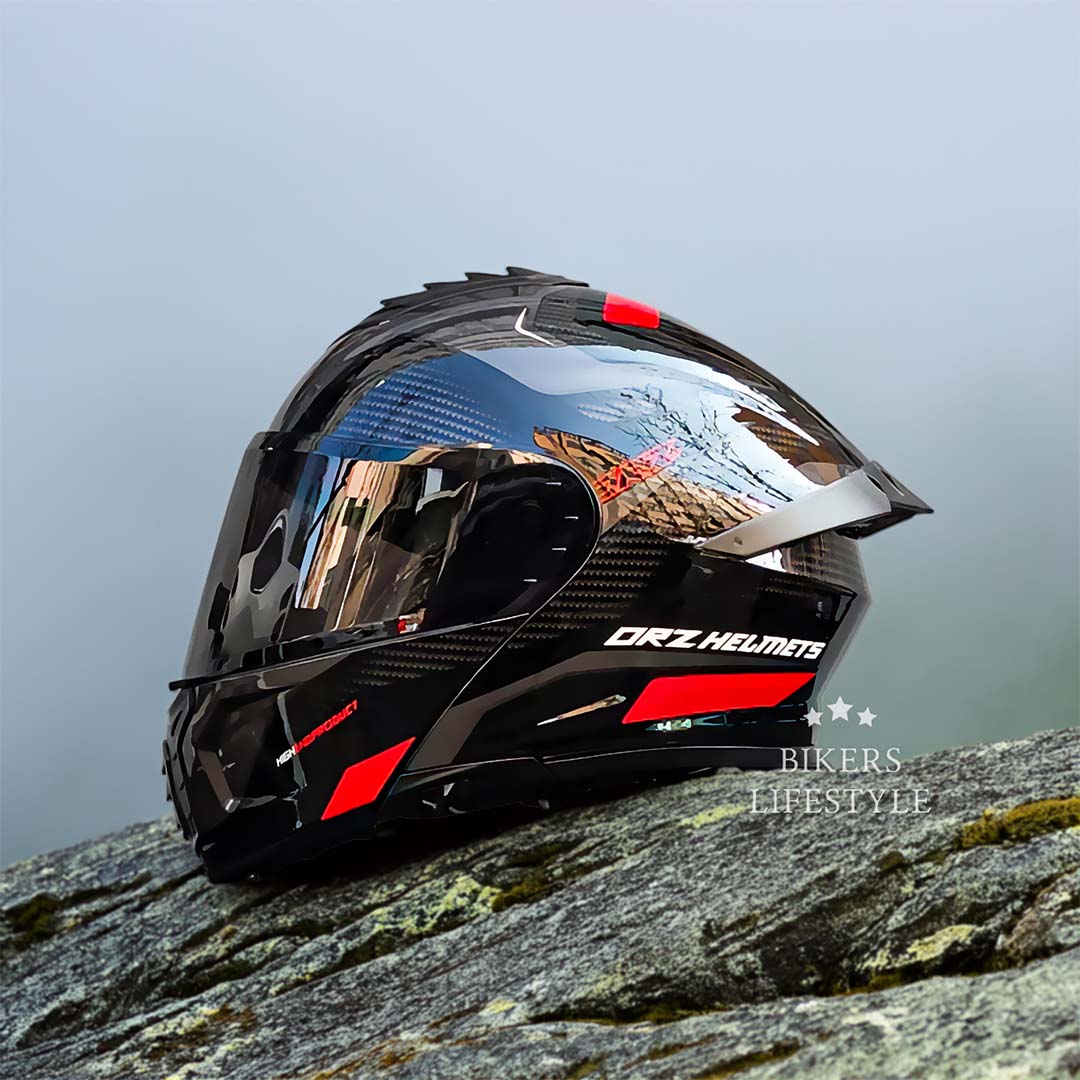 Casco modulare Orz a doppia lente certificato DOT ed ECE