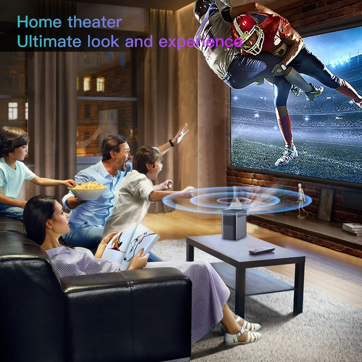Bærbar Android WiFi 4K-smartprojektor — Trådløs streaming