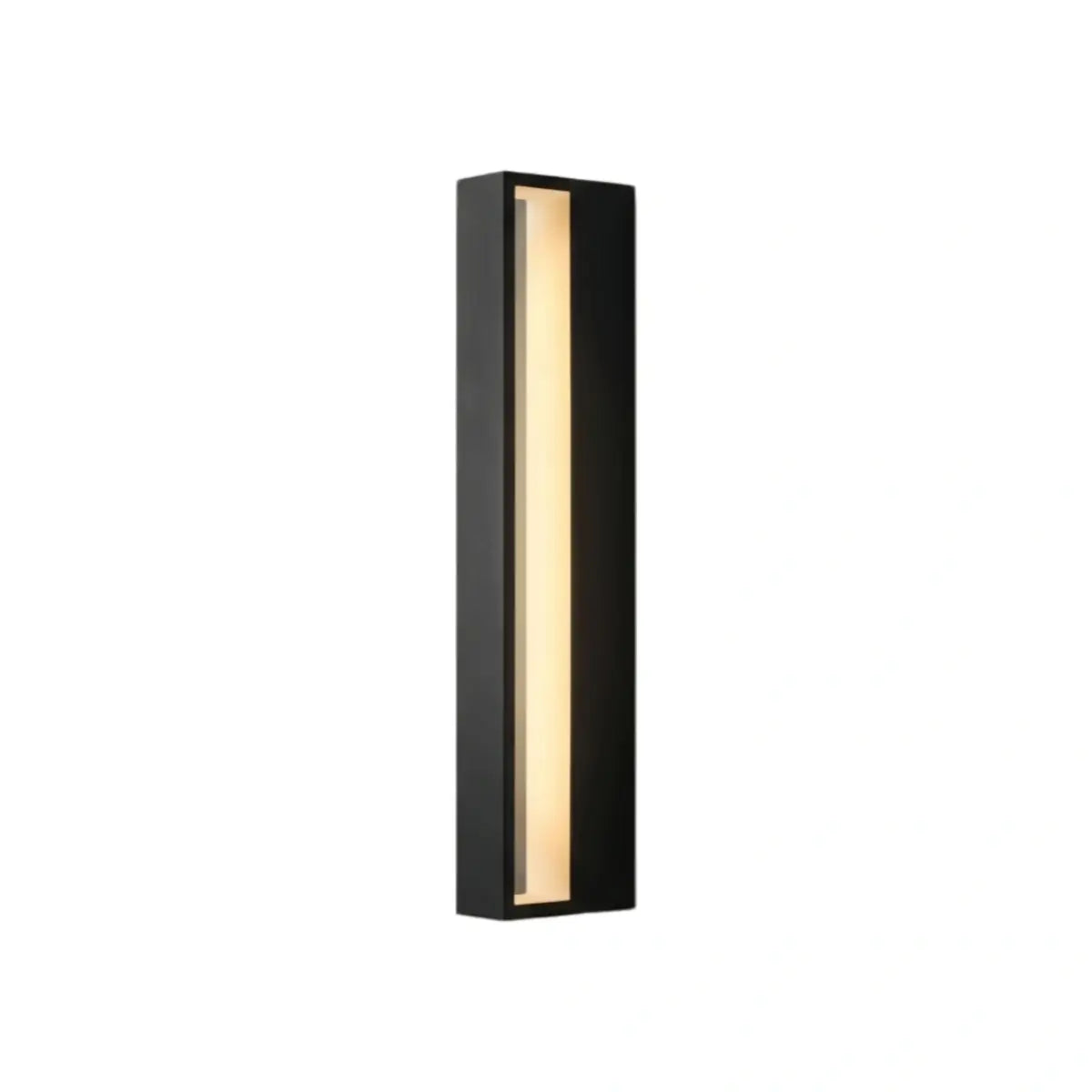 Modern Rectangular Outdoor Wall Lamp – Metal Sensor Light Garden/Patio - Flindria