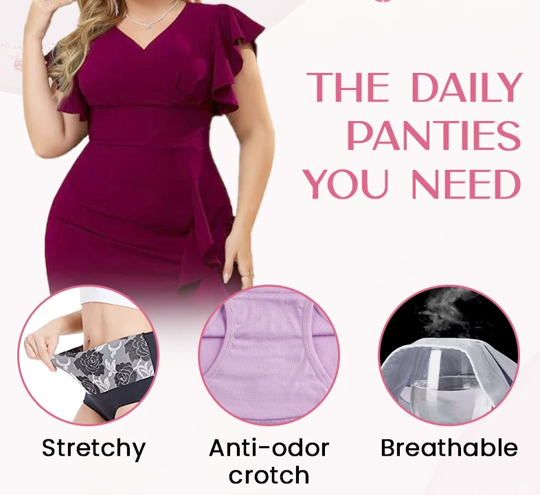 High-Waisted Leakproof Panties — Tummy Control Underwear