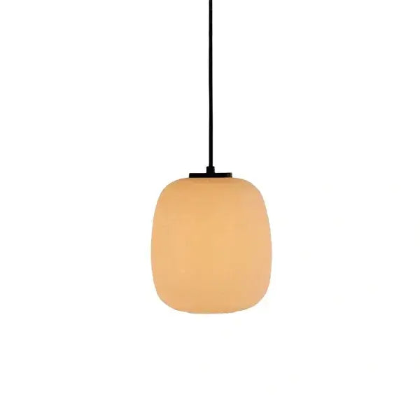 Retro White Outdoor Pendant Light Metal/Acrylic Lantern Design - Flindria