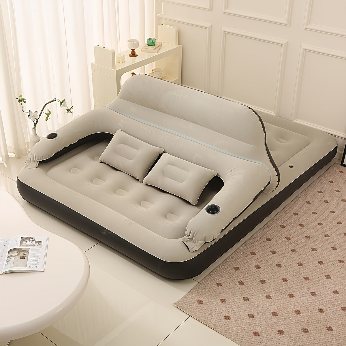 Materasso gonfiabile ComfortAir — pompa integrata e schienale