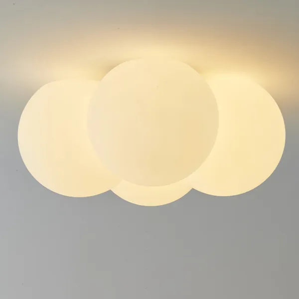 مصباح سقفي عصري من Lumenora Halo — غطاء حلقي متصل، تركيب ملاصق للسقف