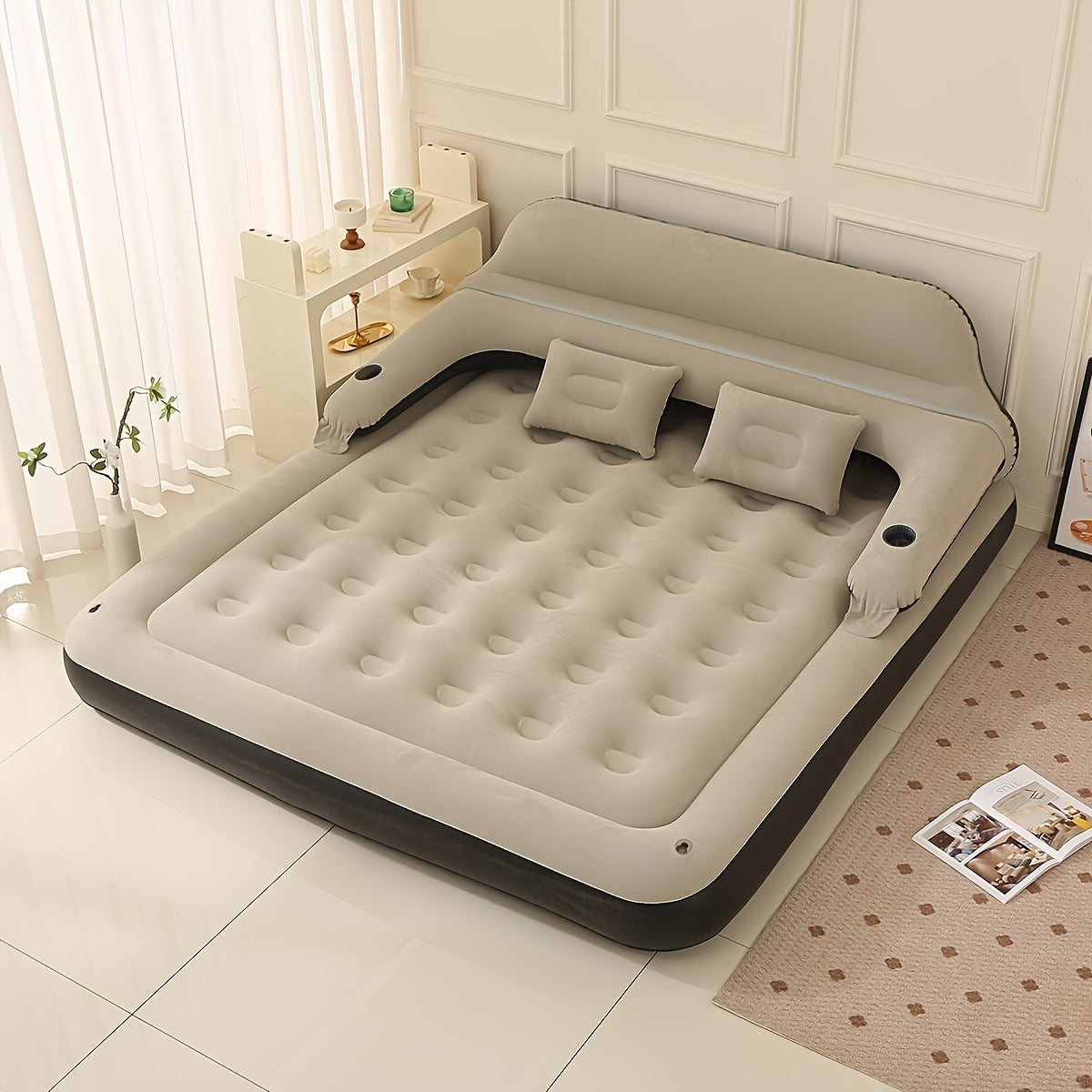 Materasso gonfiabile ComfortAir — pompa integrata e schienale