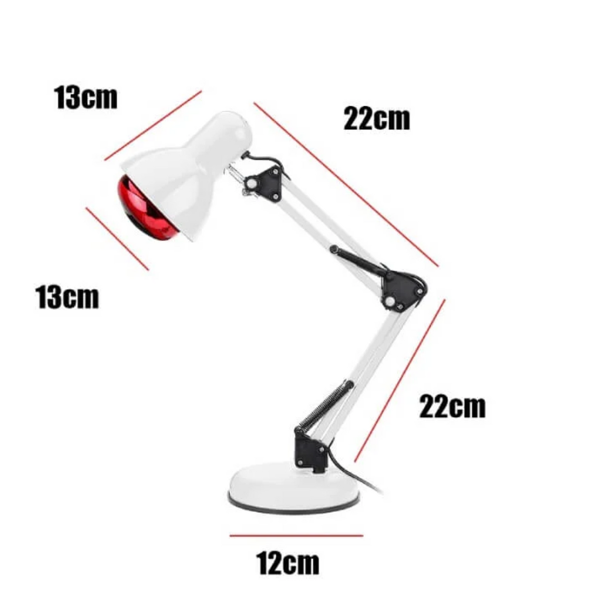Lampe de luminothérapie rouge NovaRay — Chaleur infrarouge, trépied
