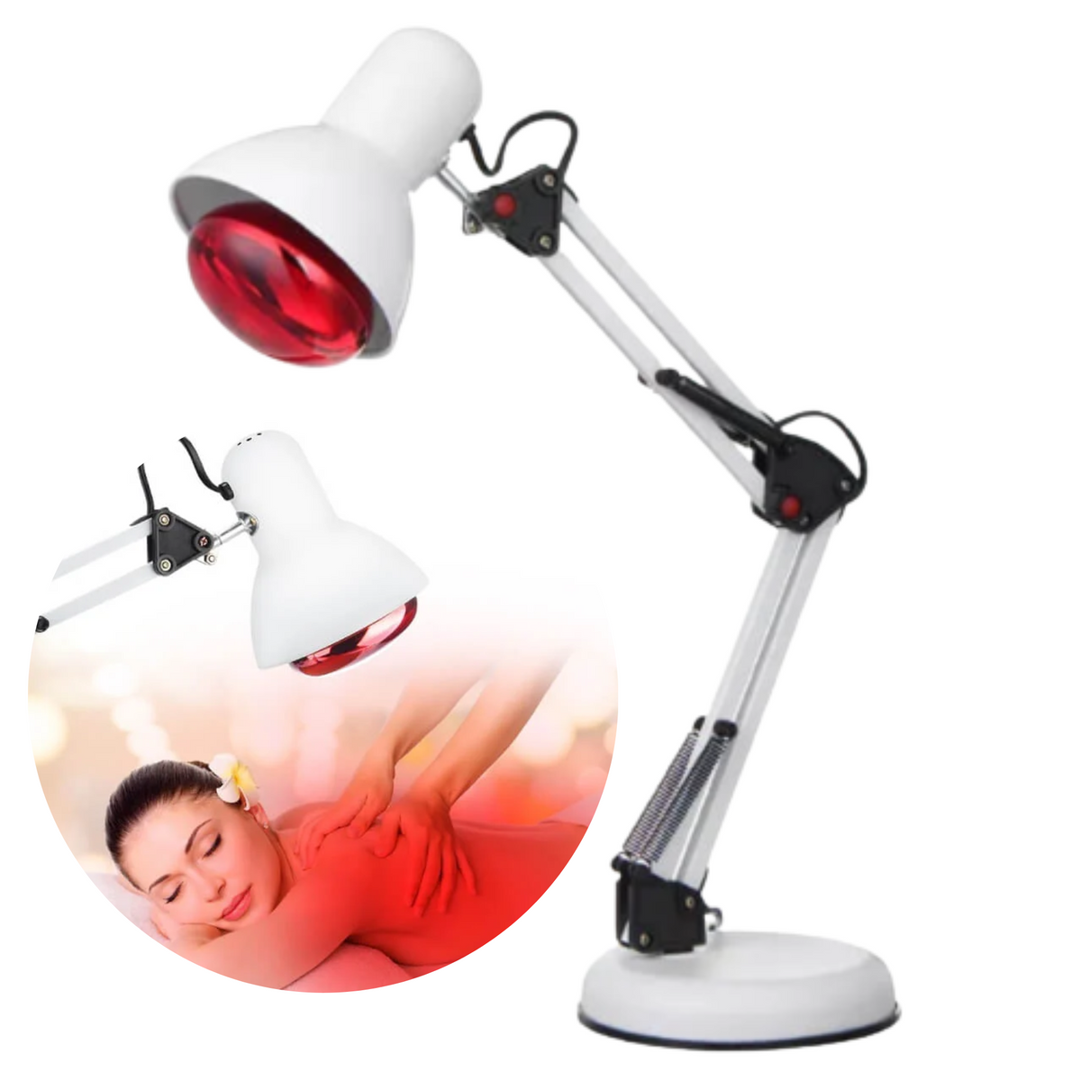 Lampe de luminothérapie rouge NovaRay — Chaleur infrarouge, trépied