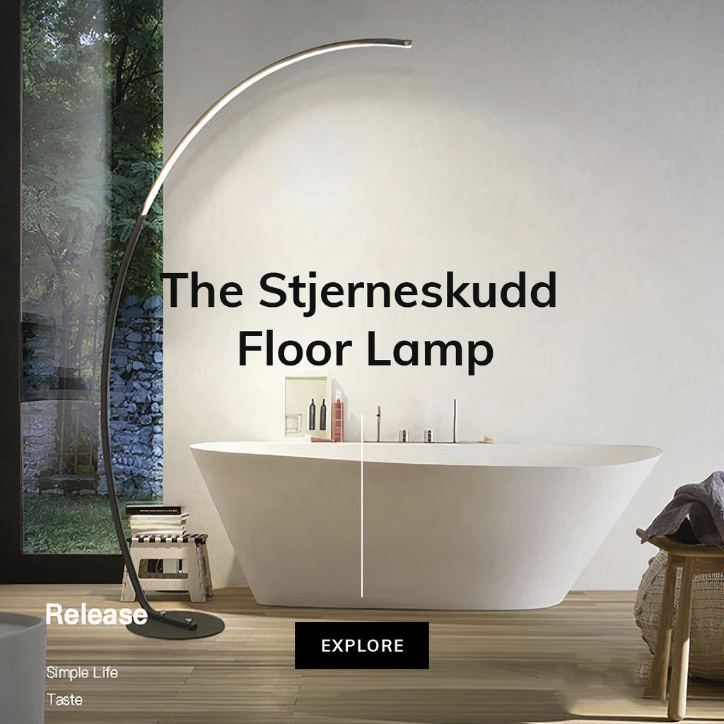 The Stjerneskudd Stehlampe — Gebogenes Sternschnuppenlicht