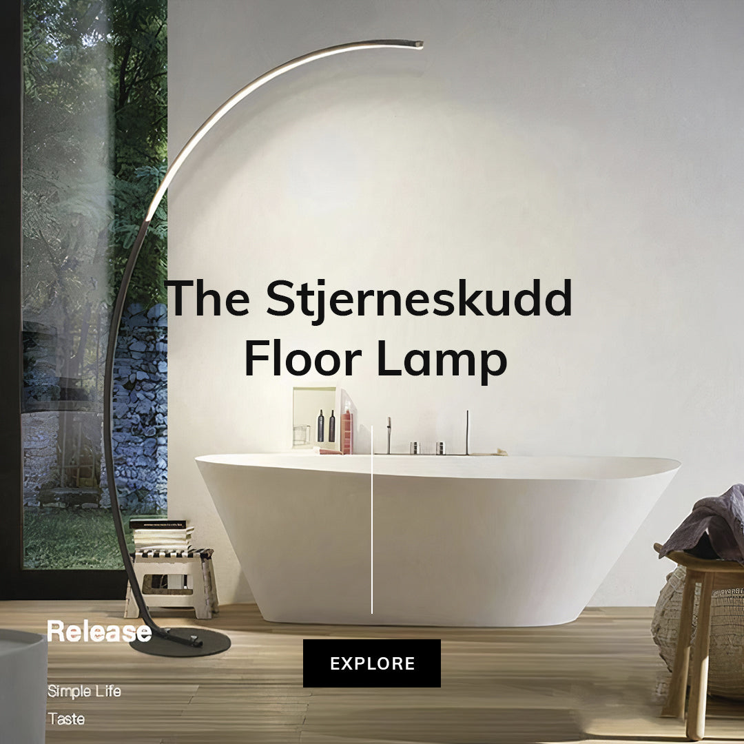 The Stjerneskudd Stehlampe — Gebogenes Sternschnuppenlicht