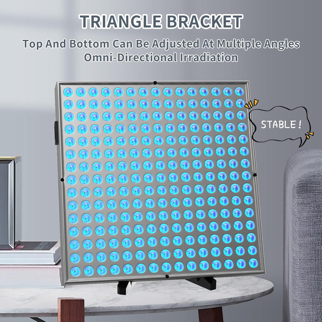 Compact Adjustable UV Tanning Lamp — 225 LED Beads, Sun-Like Light