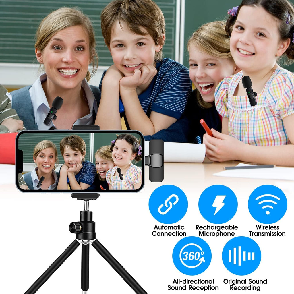 2 Pack Wireless Microphone For Iphone Ipad | Filindra