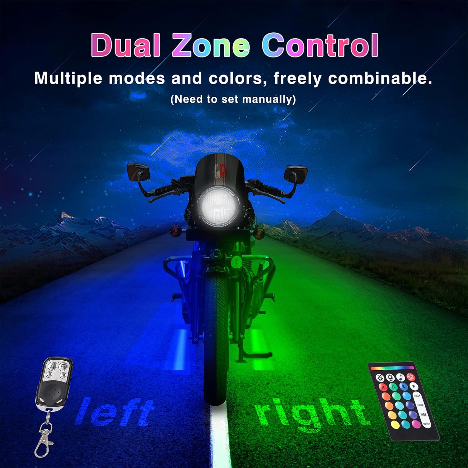 12pcs Motorcycle Led Light Kit With Brake Light Turn Signal | Filindra
