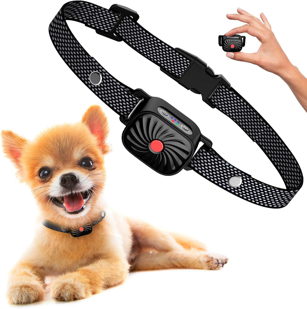 HushTail Dog Bark Control Collar — Adjustable Settings, Multi-Size Fit