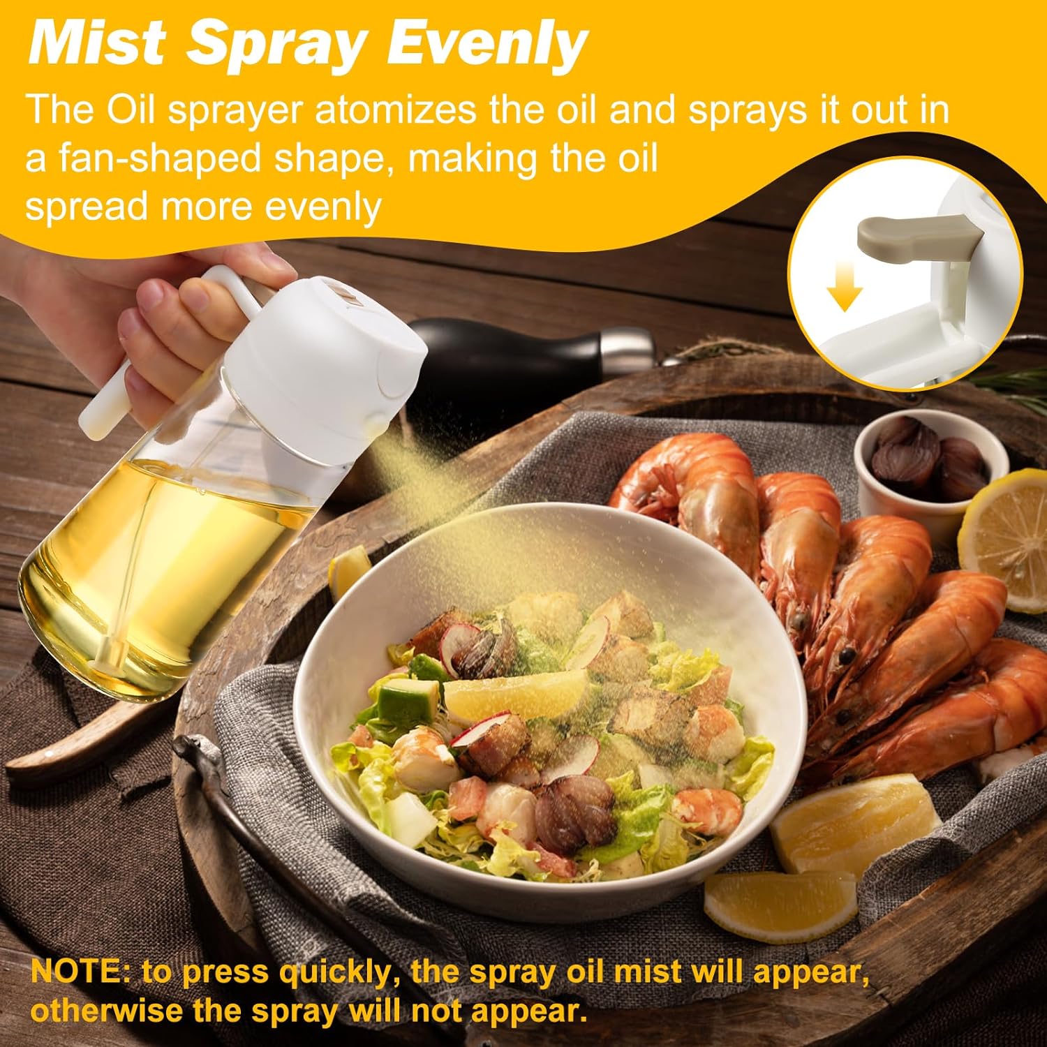 2 Pack Oil Dispenser And Sprayer Bottle | Filindra