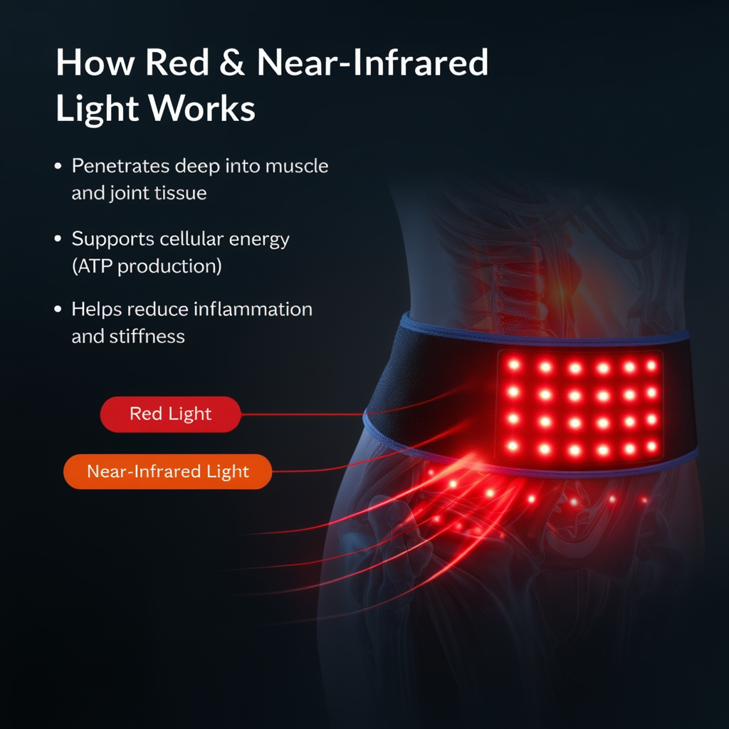 126 Präzisions-LED-verstellbarer Gürtel – 660-nm-Rotlicht- und 850-nm-Nahinfrarot-Wellenlängen