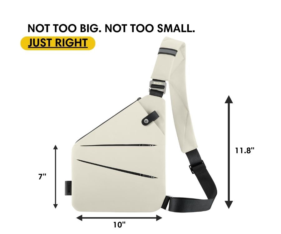 Anti-Theft Travel Bag — Concealed Zipper Design & Secure Front Pockets