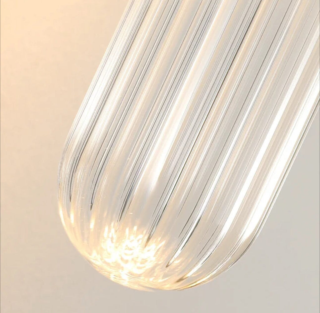 Norell Glass Pole Lamp With Nordic Design For Living Rooms