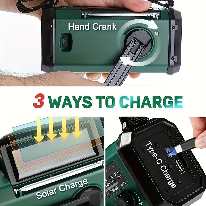 Sandsberg NL Sustainable Emergency Radio — Flashlight, USB Charging
