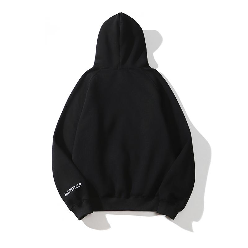 Fear Of God Essentials Hoodie — 100 % bomull, ultramjukt sweatshirtmaterial, känguruficka