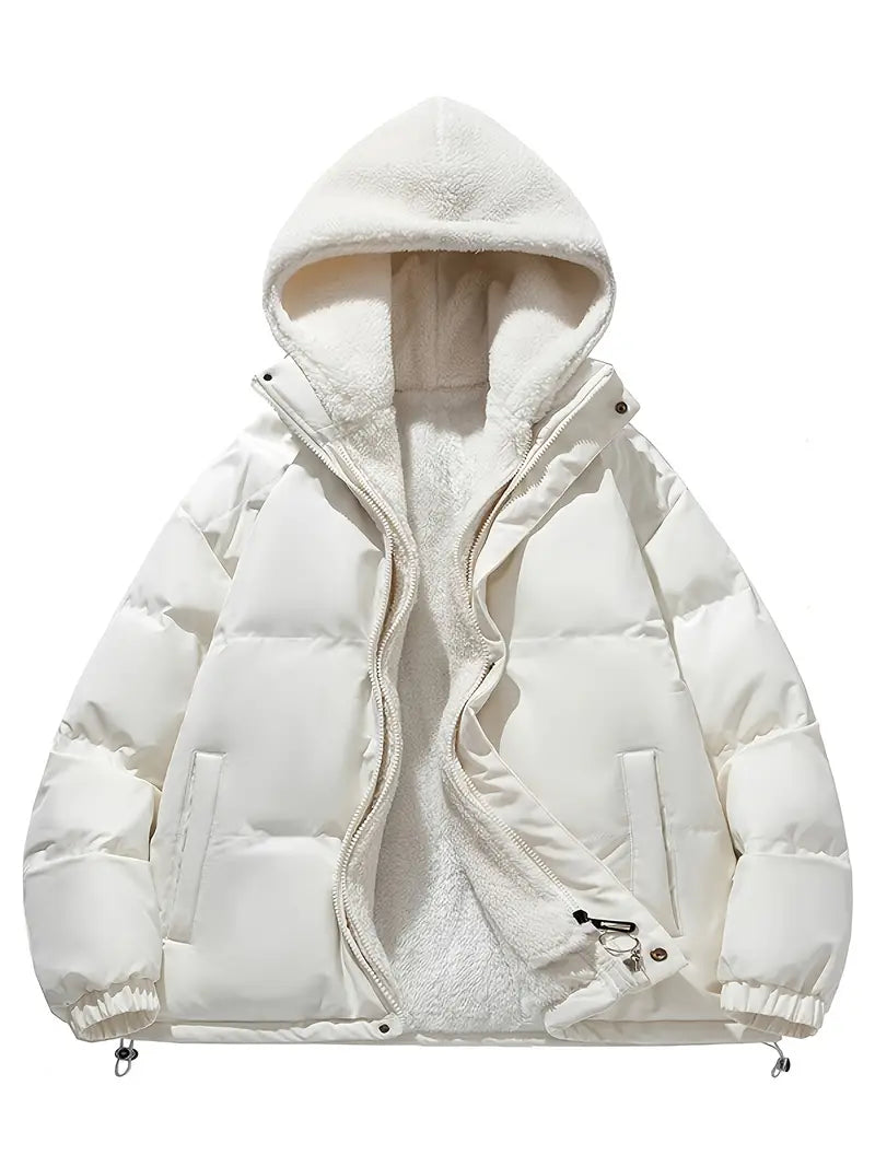 Chaqueta de invierno con capucha Eagle Cozy de forro polar — Ropa de abrigo cálida