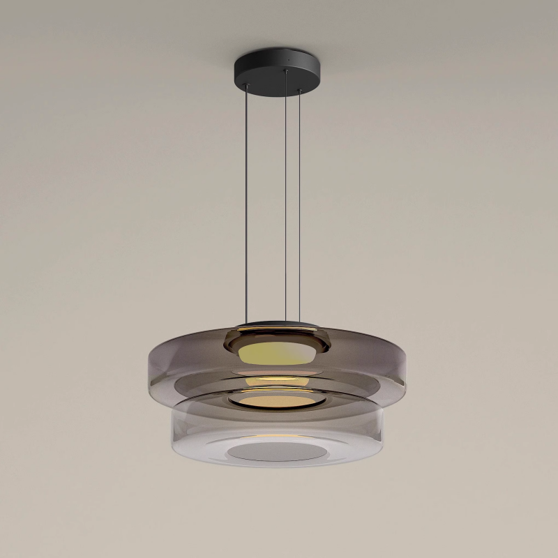 Bauhaus-Style Glass Pendant Light — Classic Moon Design
