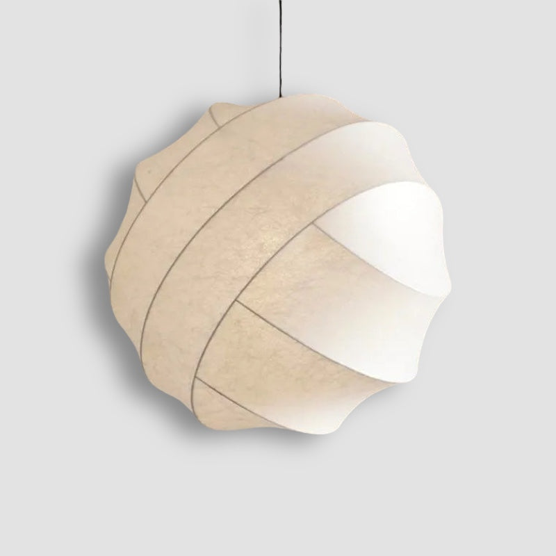 Kirrea Wabi Sabi LED Silk Globe Pendant Light For Dining