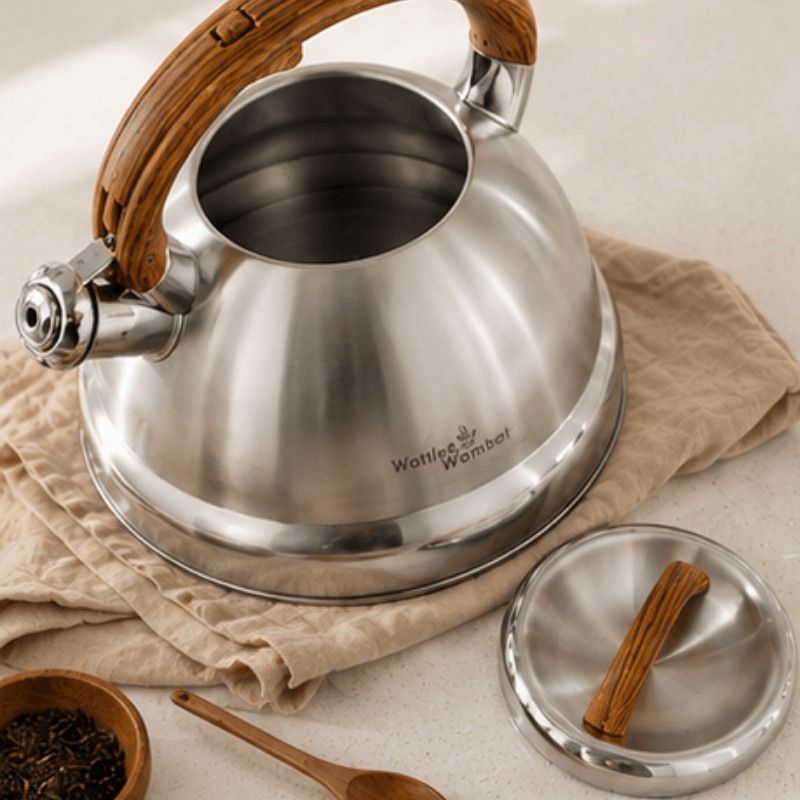 Premium Stainless Steel Whistling Kettle — Durable Build & Smooth Pour