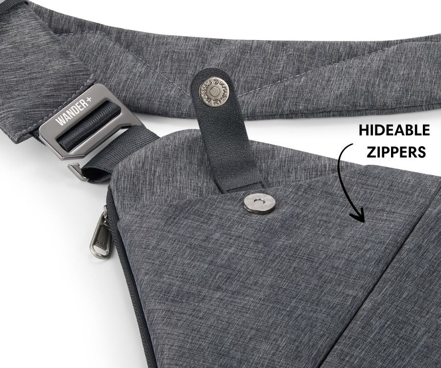 Anti-Theft Travel Bag — Concealed Zipper Design & Secure Front Pockets
