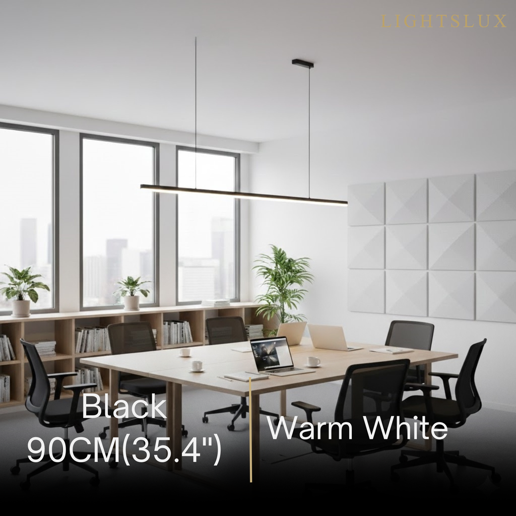 Modern LED Pendant Light – White/Black Metal/Glass for Dining Room - Flindria