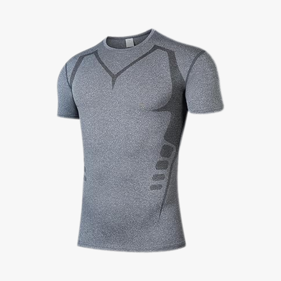 Men's Short-Sleeve Ionic Compression T-Shirt — Engineered Contour Fit