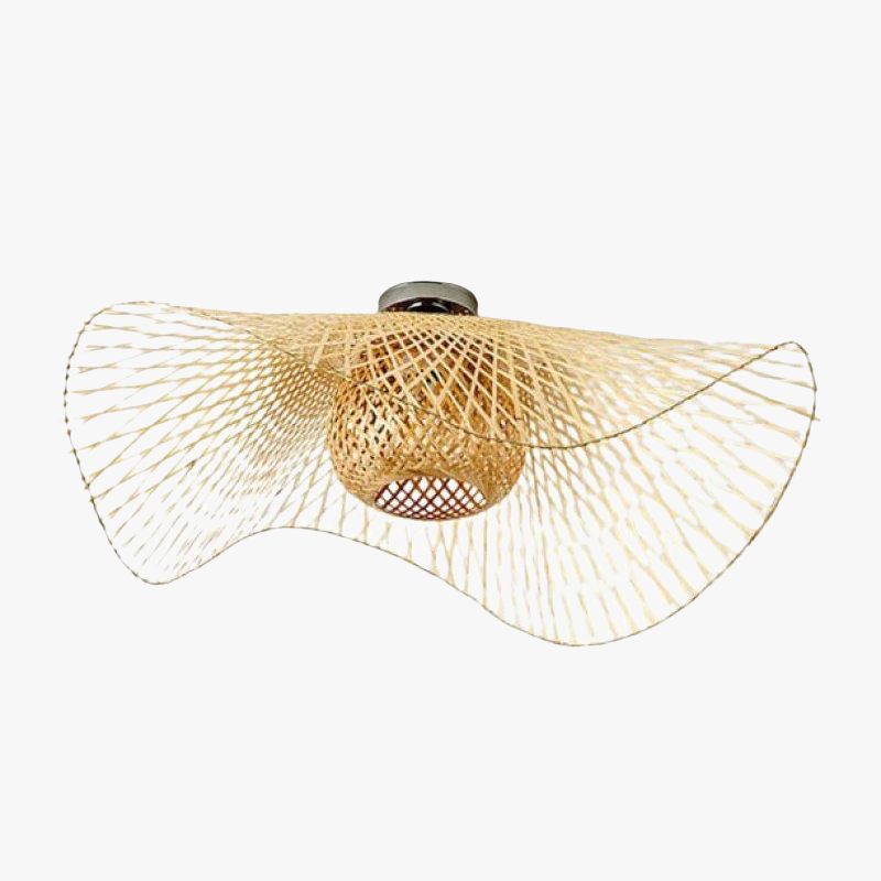 Nokari Rattan Pendant Light — Japanese Style Boho Design, Warm Glow